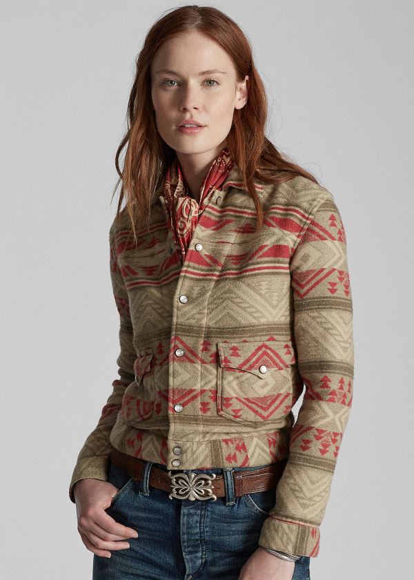 Women's Ralph Lauren Print Overshirt | 594023VDH